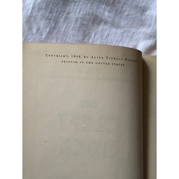 The Cleft Rock By Alice Tisdale Hobart 1948 Hardcover Novel Red Cover Vintage Bo - Picture 4 of 13